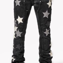 Obsidian Black Vintage Stars Denim