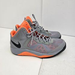 ​🔥 Nike Dual Fusion BB Basketball Shoes - Size 11.5 (Stealth/Orange) - Like New!