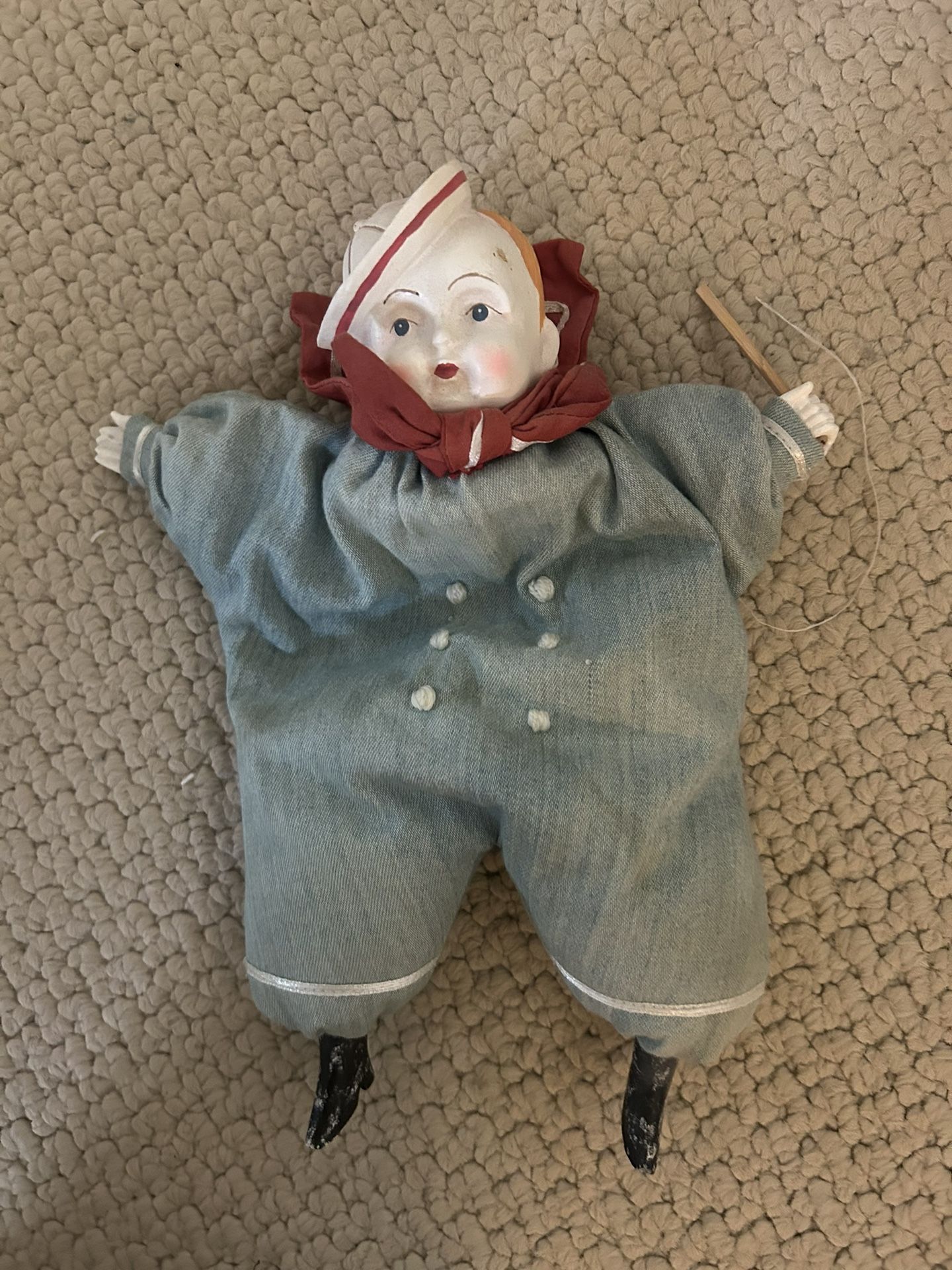 “Midwest” Porcelain Beanbag Doll 