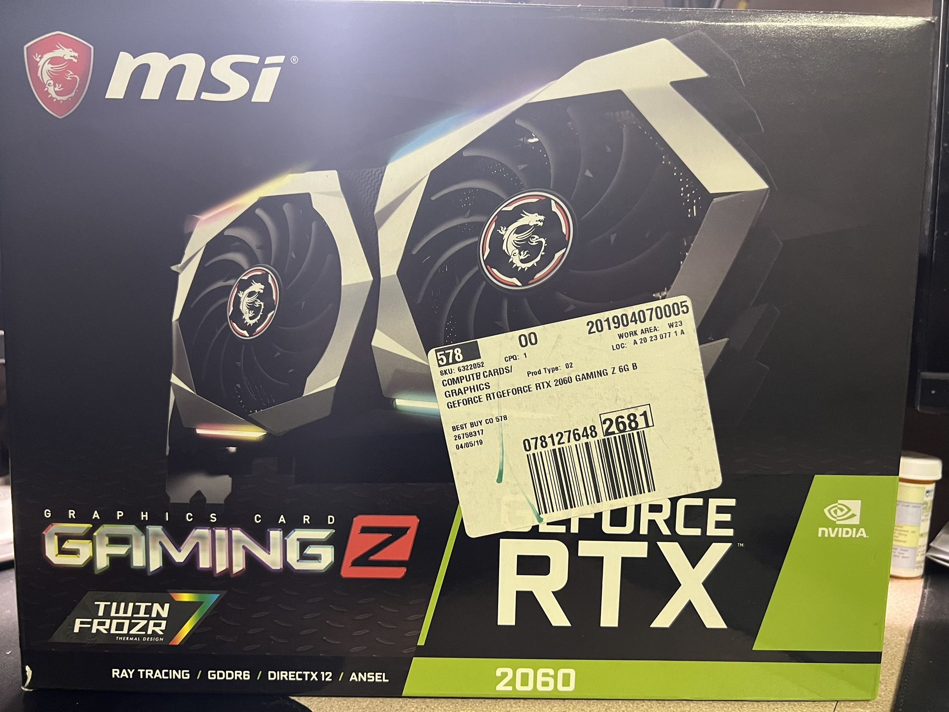 MSI RTX 2060 Gaming Z