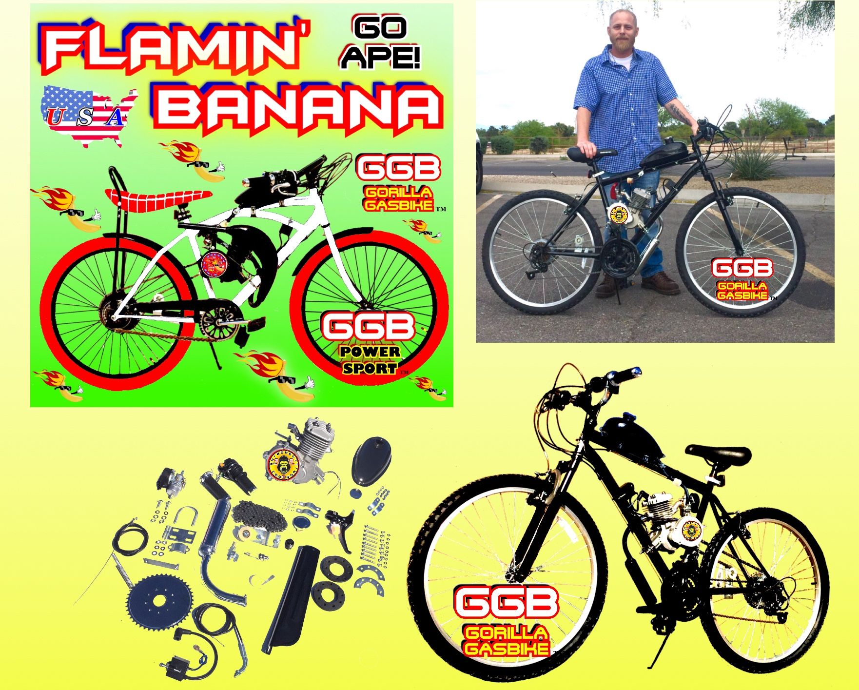 NEW FULLY MOTORIZED BIKES STARTING AT $399.99 100 mpg 30+ mph keep it under 20 mph Wear h