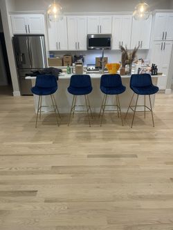 Blue/gold Stools. Like Brand New