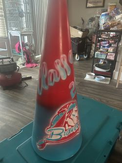 Custom airbrushed cheer megaphone