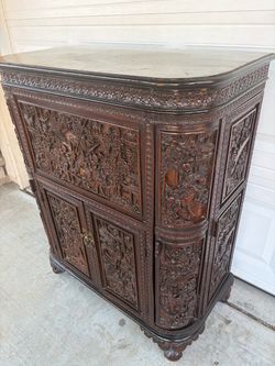 Antique Bar all carved Wood