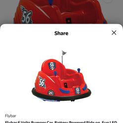 Bumper Car Battery Powered