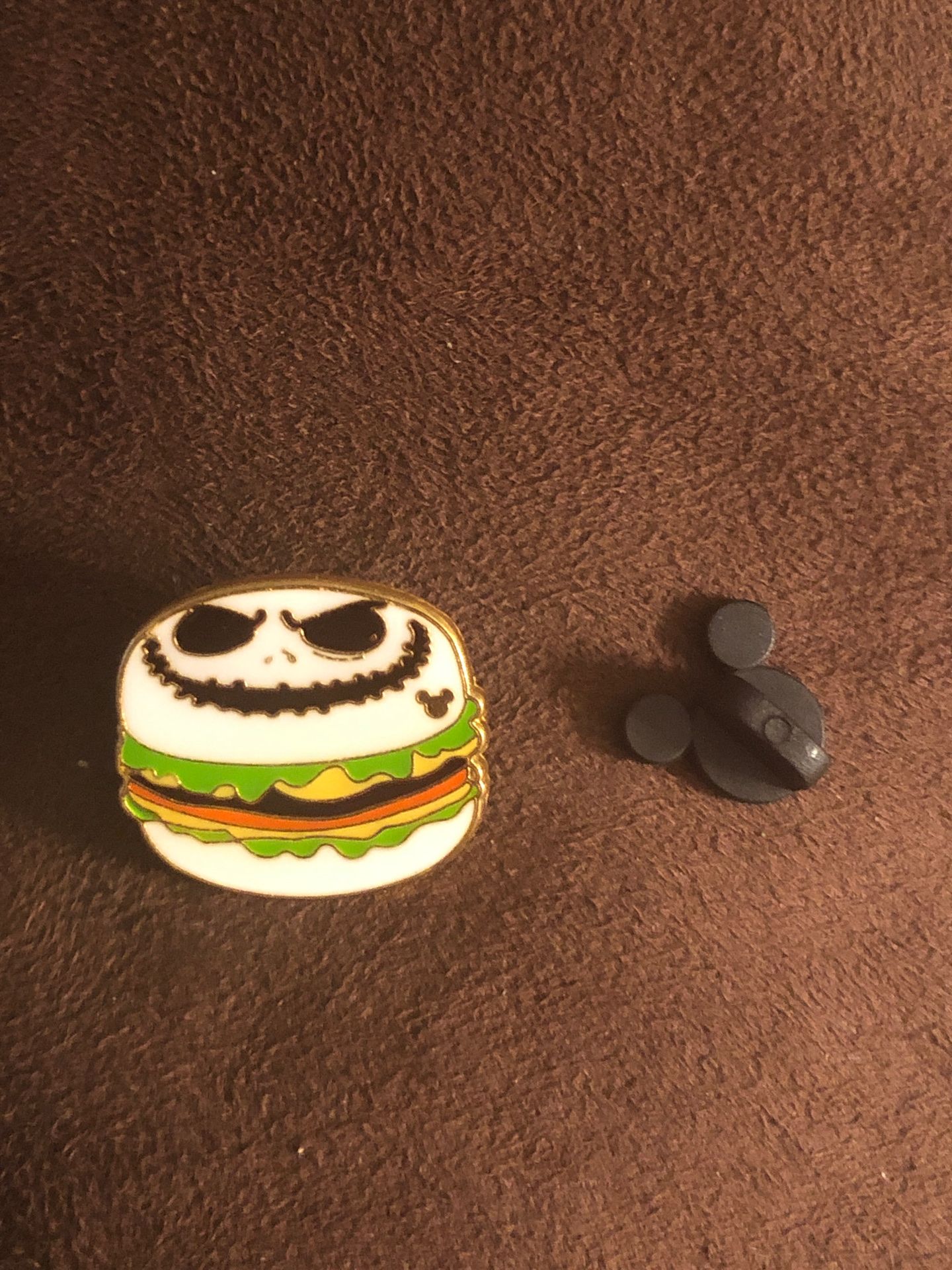 Nightmare Before Christmas (Jack the Pumpkin King) CHEESEBURGER TRADING PIN