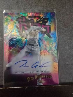 Tim Anderson Topps Finest Certified Autograph Card