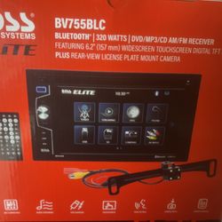 BOSS ELITE BV755BLC BRAND NEW 6.2" DVD BLUETOOTH WITH BACK UP CAMERA 