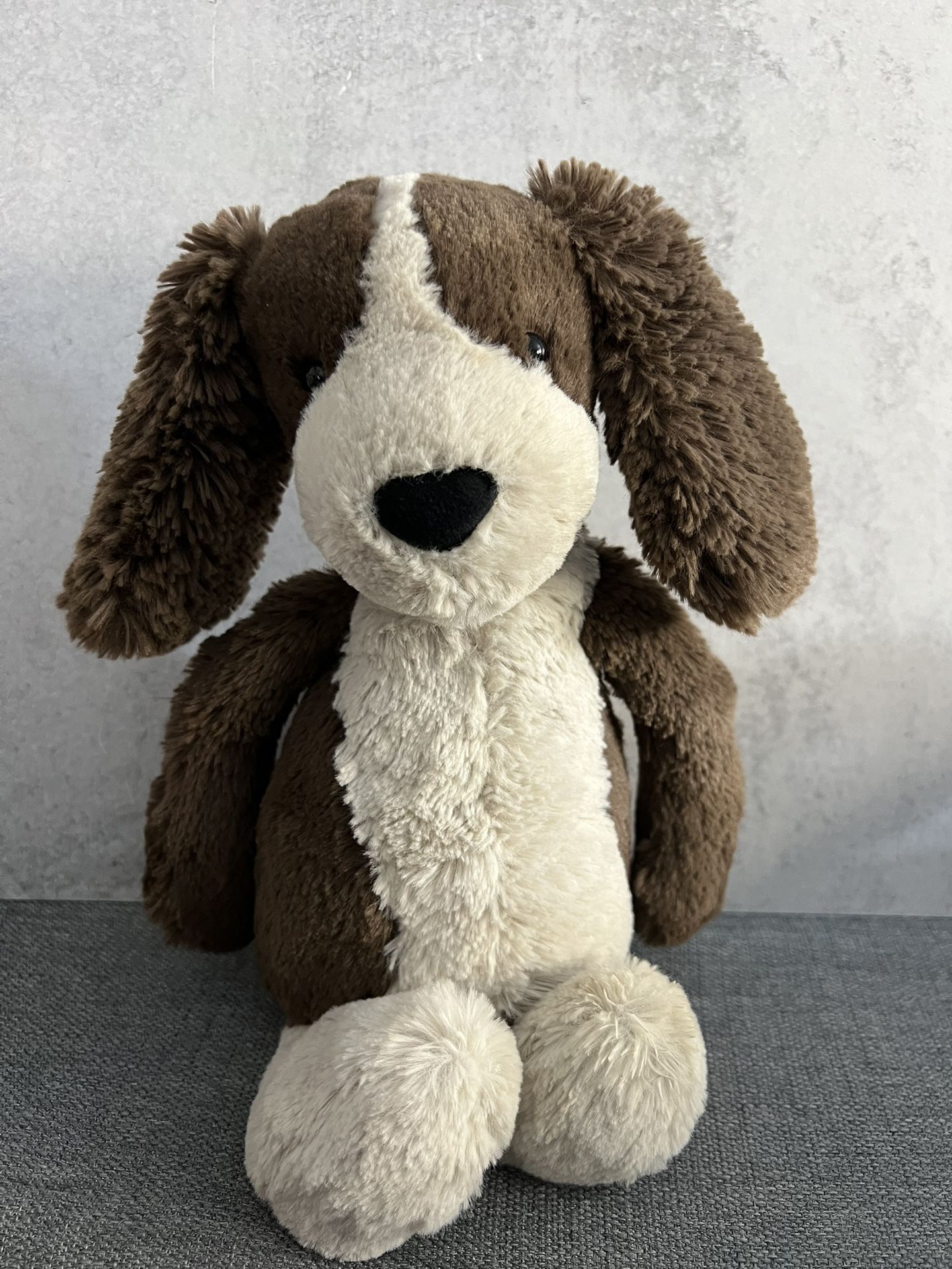 Jellycat London Bashful Fudge Puppy Dog Plush Stuffed Animal 12”
