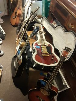 GUITAR'S, AMPS, CASES, KEYBOARD