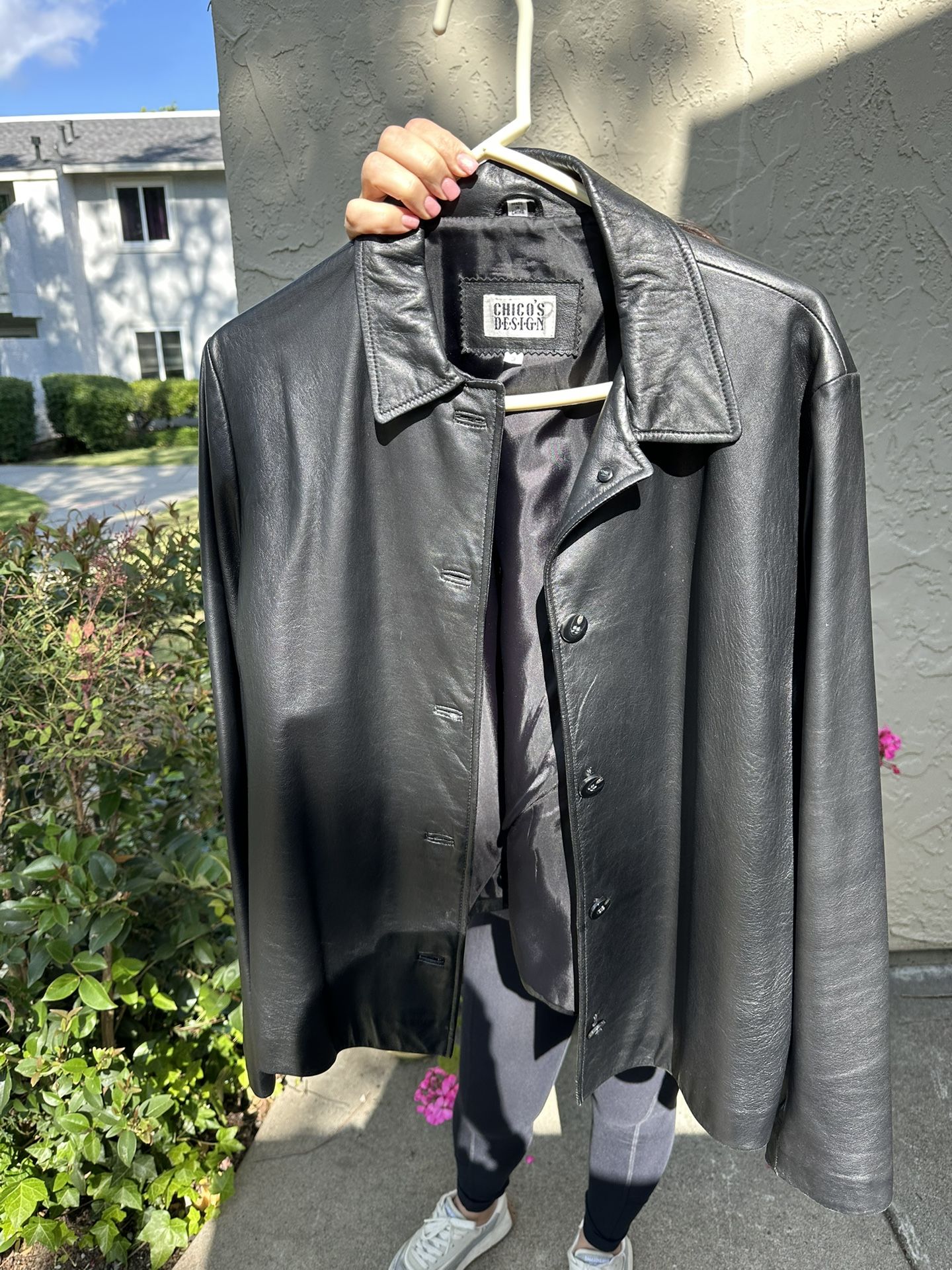 Woman’s Leather Jacket, Leather Coat And Artificial Fur Coat