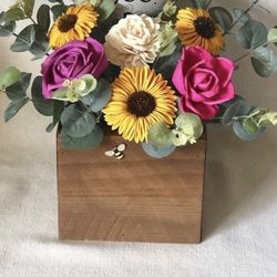 Soft Wood Flower Arrangement