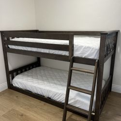 Twin Bunk Bed and 8 Inch Mattresses - Brand New