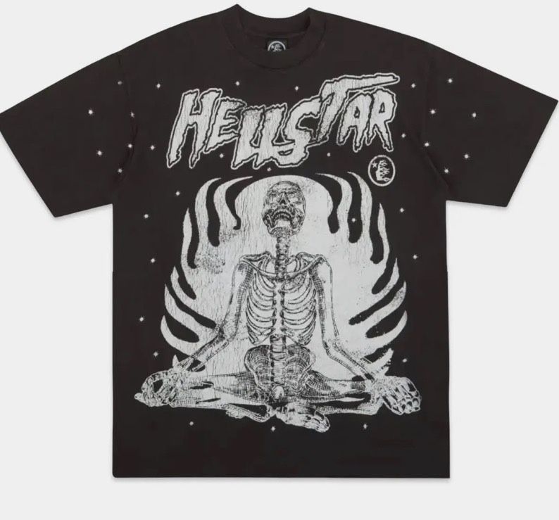 Black And White Hellstar T Shirt