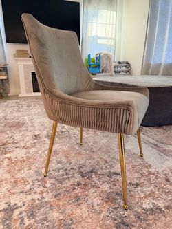 8 Gray Velvet Dinning chairs