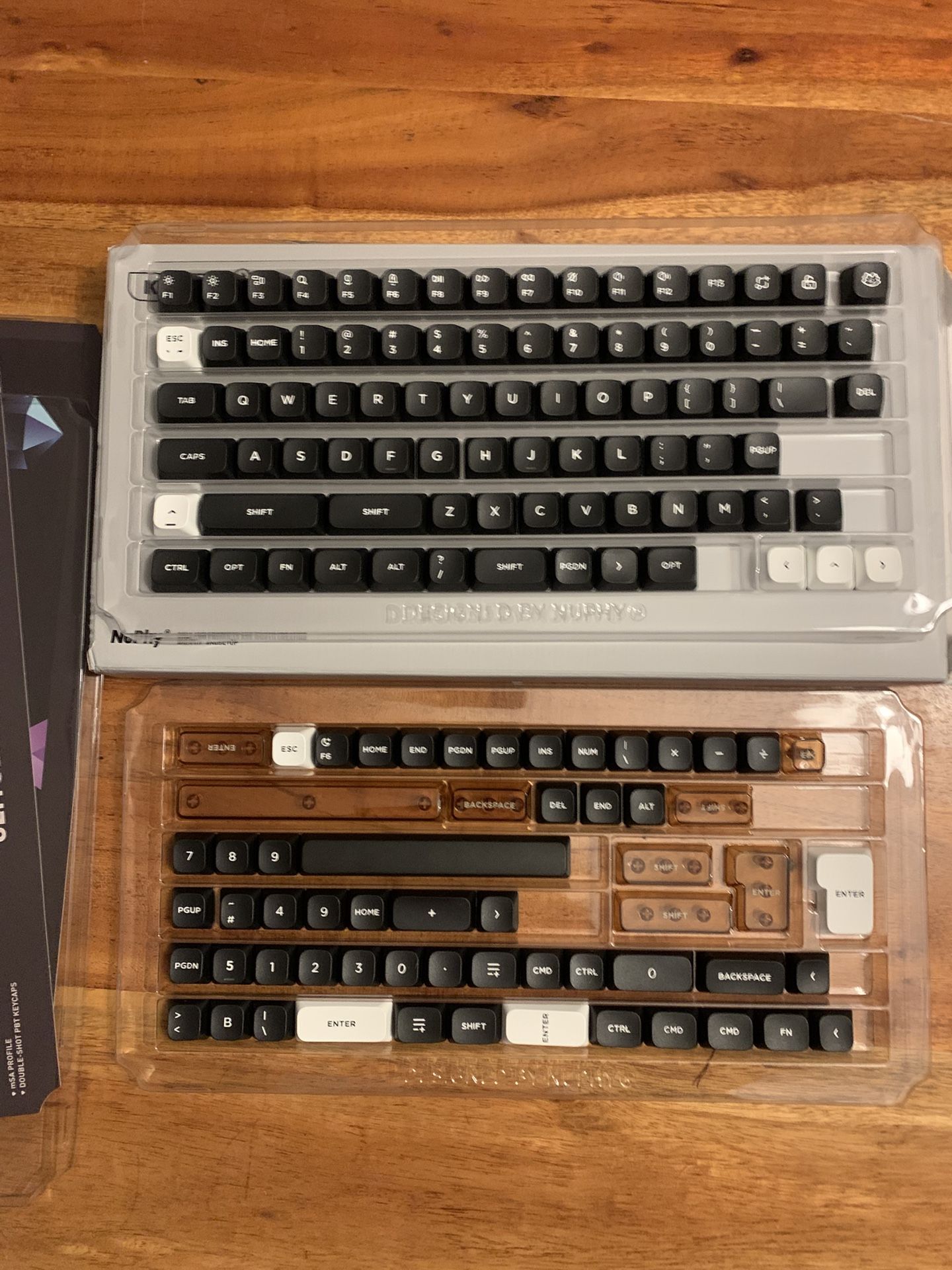 Nuphy Gem mSA keycaps and Crystal keycap modifiers