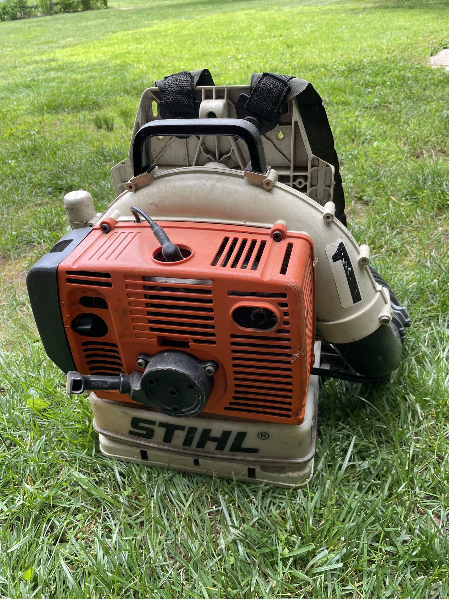 Stihl Backpack Leaf Blower Powerful Starts Right Up