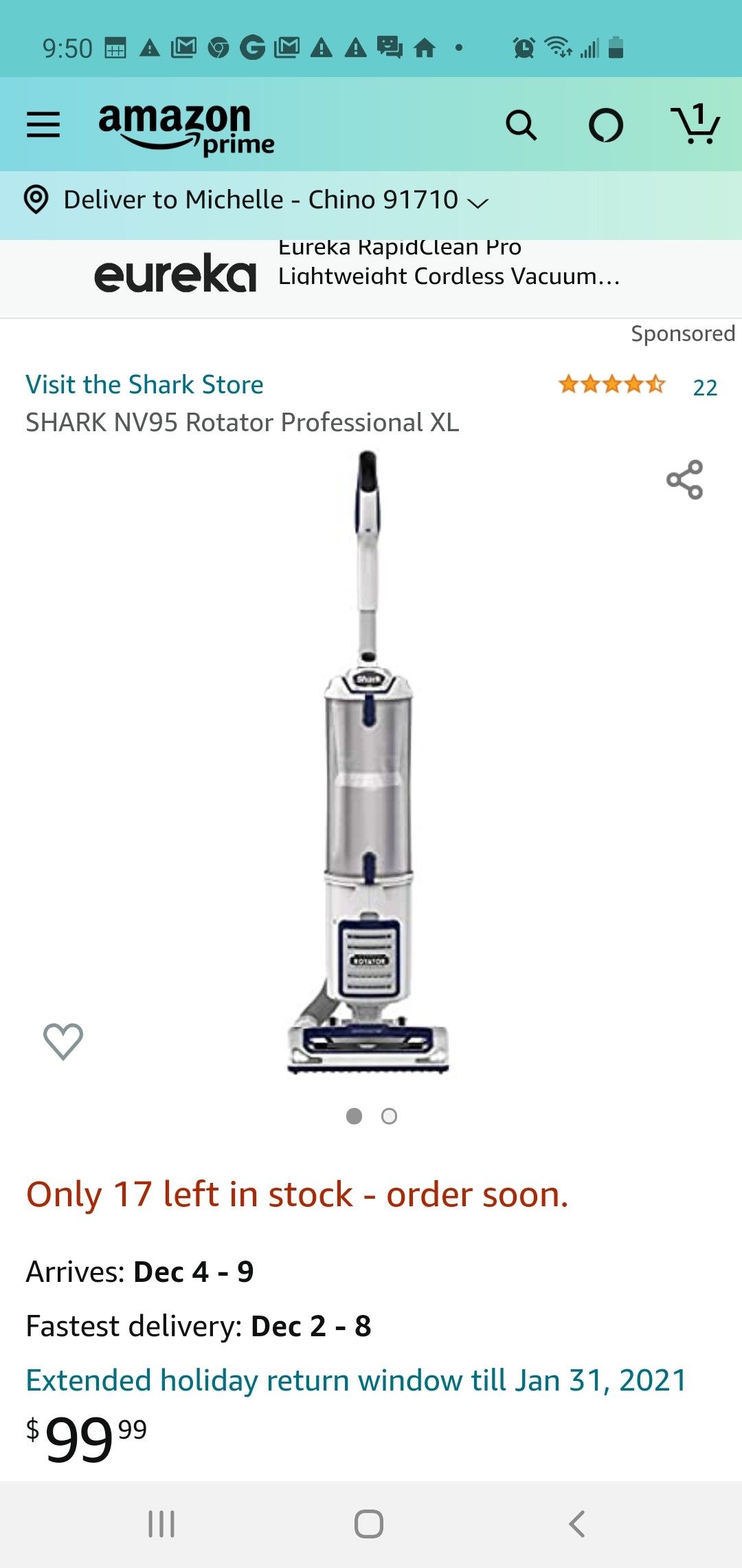 Shark vacuum