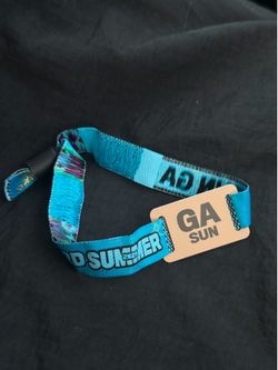 1 hard summer wristband for sunday
