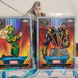 2025 Topps Chrome Marvel 60th & 20th Anniversary Cards bundle
