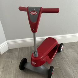Kids Radio Flyer trike and scooter