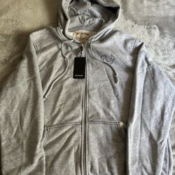 Gray True Religion Hoodie
