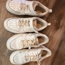 White Nike Kids Shoes
