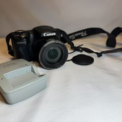 Canon PowerShot SX500 IS Bridge Camera 30x Optical Zoom Black