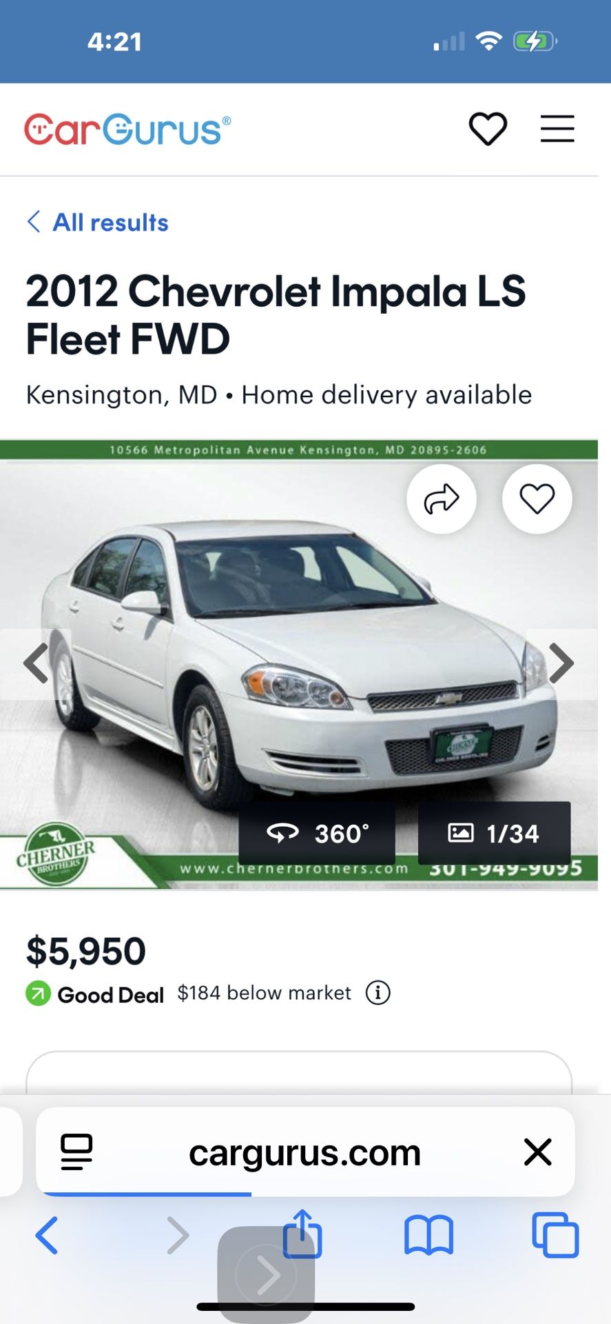 2012 Chevrolet Impala