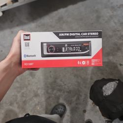 Dual am fm digital car stereo bluetooth