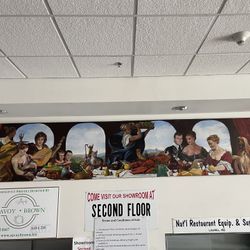 Elegant Large Canvas Print Of Dining Scene