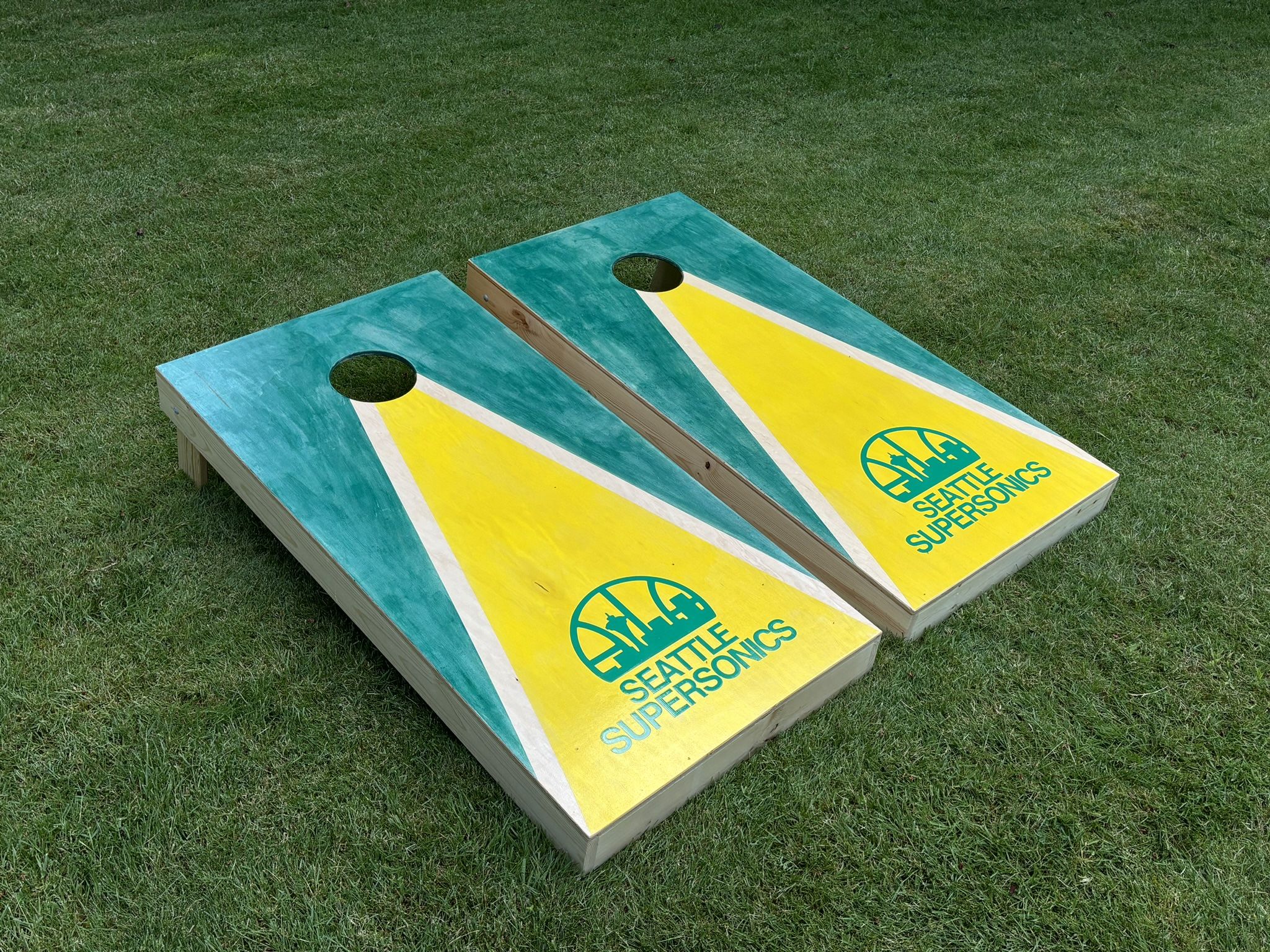 Seattle Super Sonics Cornhole Boards WEDDING SEASON