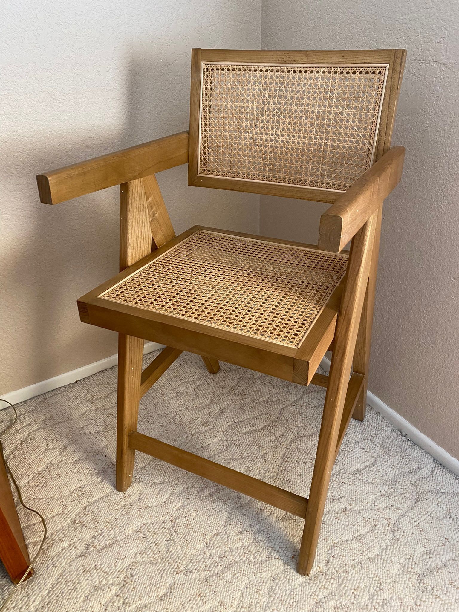 Jeanneret Counter Stool Mid-Century Modern 2x