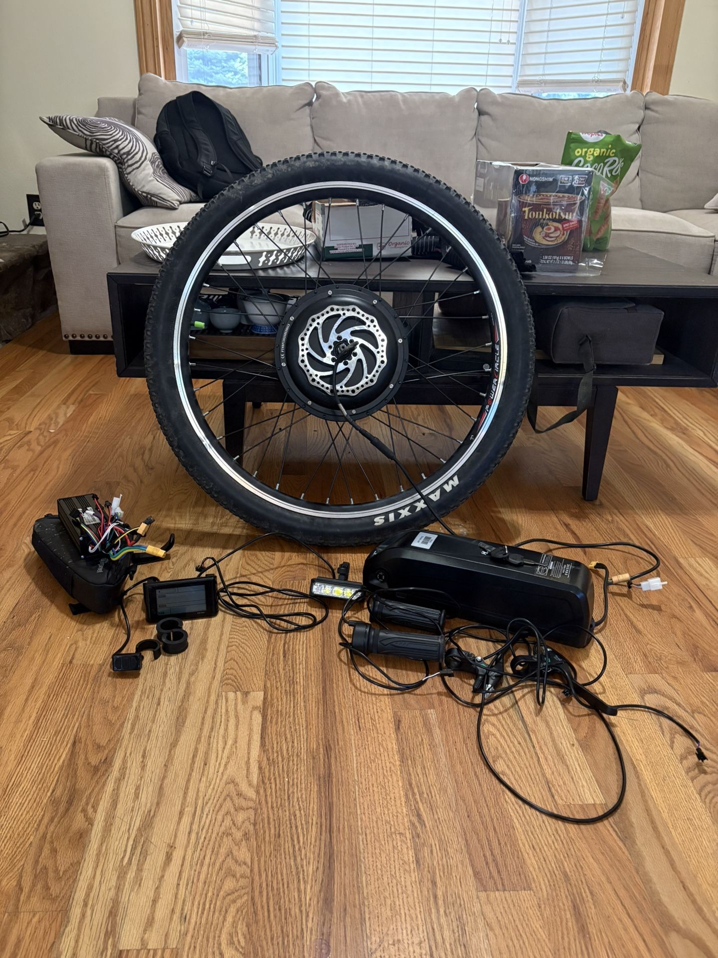 1000w 27.5 Inch Rear Hub Motor E-bike Conversion Kit With 48v 13ah Battery