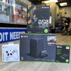Xbox Series X (Bundles Available) (Take It Home In Payment/ llévatelo a casa en pagos) *Console Alone Starts At $549.99*