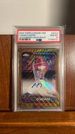 Logan Ohoppe Angels Auto Gem Mint 10 #/50