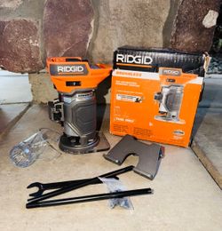 RIDGID 18V Brushless Cordless Compact Router (Tool Only) (R860444B)-New