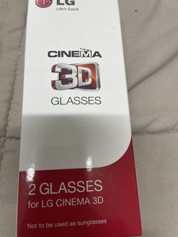 Cinema 3-D Glasses For Lg Cinema 3-D 2 Pair