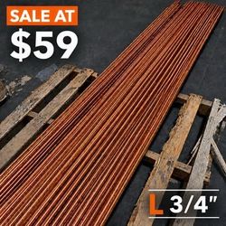 $59   3/4" x 10ft Copper Pipe, Type L (Bulk Discount Available)