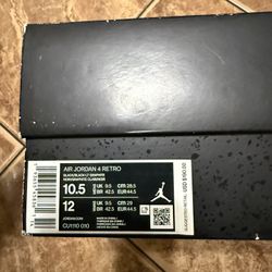 Black Cat 4s Size 10.5