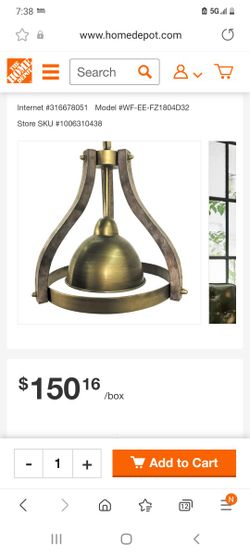 Two Brand New Farmhouse, Industrial Hanging Pendant Lights
