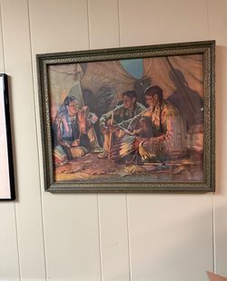 Original antique Native American picture in original