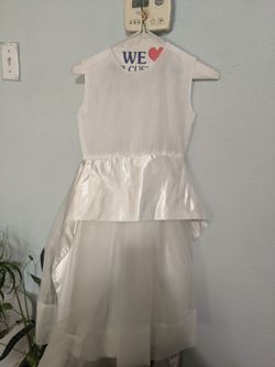 Kids white dress
