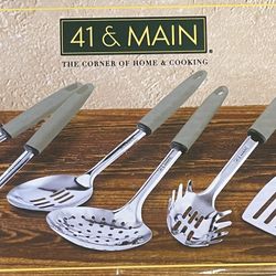 41 & Main 6 Pc Serving Utensil Set