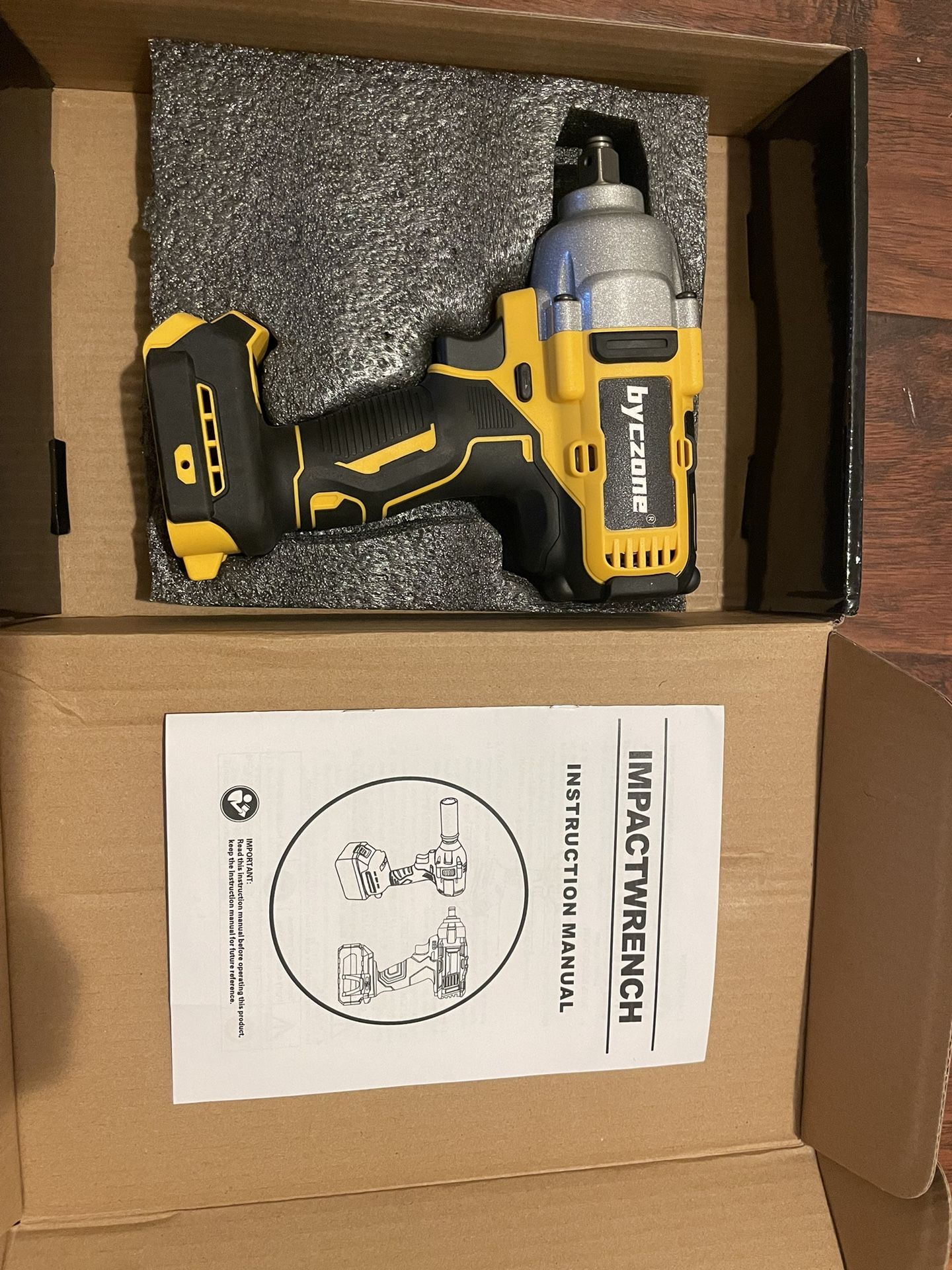 Wireless Impact Wrench for Dewalt 20V Battery, Featuring 1/2 Inch Drive and 590 ft-lbs of High Torque Output