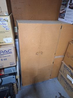 Particle Board Two-Door Storage Cabinet-$60.00