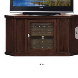  Cherry Corner Tv Stand..brand New In Box