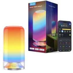 1 Govee RGBIC Smart Table Lamp 2 Touch Bedside Small Compatible with Alexa 