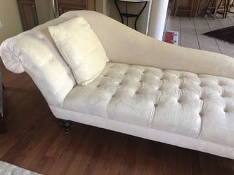 Ivory colored chaise