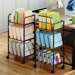 3-Tier Rolling Office Storage Cart – Still In Box Brand New!